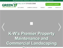 Tablet Screenshot of greentlandscaping.com